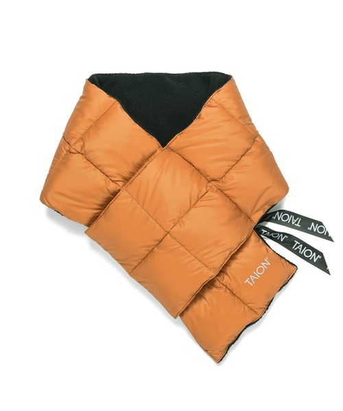 TAION（タイオン）の「TAION / タイオン ベーシック ダウンスカーフ マフラー ユニセックス 201A YGG（マフラー・レディース・グレー/ブルー/オフホワイト/ブラック/キャメル/オリーブドラブ/パープル/ブルー系その他/ベージュ/オレンジ/グレイッシュベージュ/サックスブルー・FREE）」の12枚目の写真