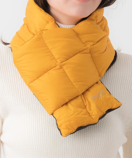 TAION（タイオン）の「TAION / タイオン ベーシック ダウンスカーフ マフラー ユニセックス 201A YGG（マフラー・レディース・グレー/ブルー/オフホワイト/ブラック/キャメル/オリーブドラブ/パープル/ブルー系その他/ベージュ/オレンジ/グレイッシュベージュ/サックスブルー・FREE）」の22枚目の写真