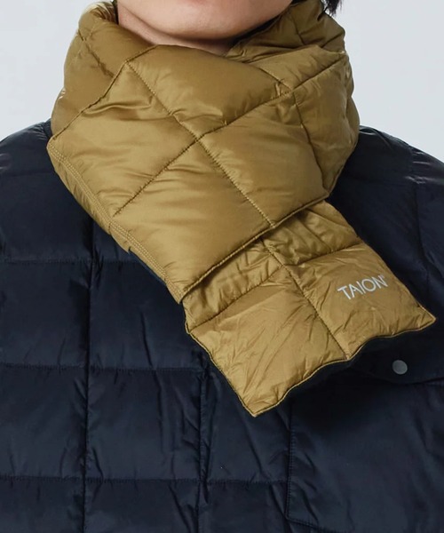 TAION（タイオン）の「TAION / タイオン ベーシック ダウンスカーフ マフラー ユニセックス 201A YGG（マフラー・レディース・グレー/ブルー/オフホワイト/ブラック/キャメル/オリーブドラブ/パープル/ブルー系その他/ベージュ/オレンジ/グレイッシュベージュ/サックスブルー・FREE）」の16枚目の写真