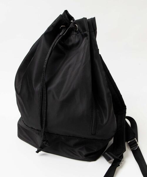 WEGO(ウィゴー)の「WEGO/【一部店限定】ドローストリングバッグ(バックパック/リュック・レディース・グレー/ブラック・FREE)」の17枚目の写真