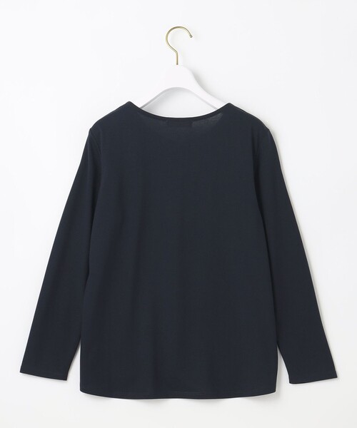 ANY SIS(エニィスィス)の「【吸水速乾】コンフォートジャージータック カットソー(Tシャツ/カットソー・レディース・アイボリー系/ネイビー系・4)」の9枚目の写真