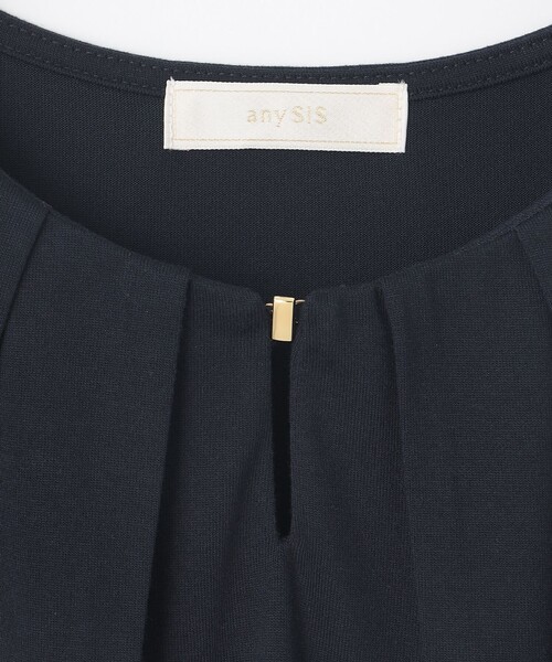 ANY SIS(エニィスィス)の「【吸水速乾】コンフォートジャージータック カットソー(Tシャツ/カットソー・レディース・アイボリー系/ネイビー系・4)」の13枚目の写真