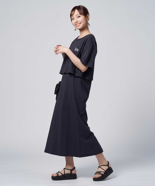 Lee(リー)の「【Lee】SETレイヤードワンピース(ワンピース・レディース・ダークグレー・M/L)」の4枚目の写真
