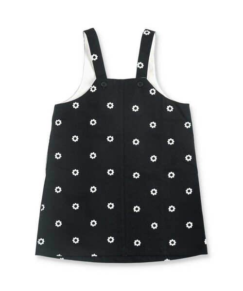 BRANSHES（ブランシェス）の「【プチプラ】ツイル総柄プリントジャンパースカート（ジャンパースカート・キッズ・ブラック/ベージュ/オフホワイト・90/100/110/120/130）」の18枚目の写真