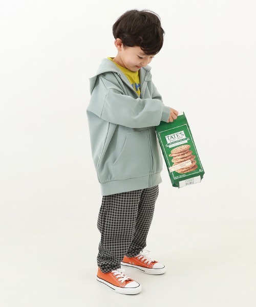 devirock（デビロック）の「防汚 ビッグシルエット ジップパーカー（パーカー・キッズ・ライトグレー/サックスブルー系/ブラック・140cm/160cm/130cm/120cm/100cm/110cm/150cm）」の10枚目の写真