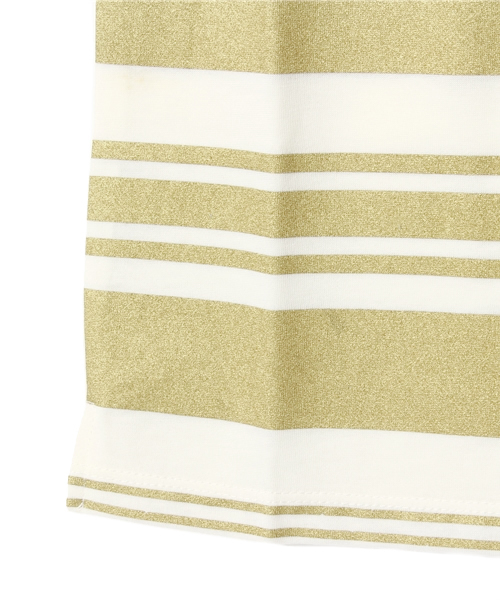 CIAOPANIC TYPY（チャオパニックティピー）の「KIDS ラメボーダーT（Tシャツ/カットソー・キッズ・ゴールド/シルバー・105/125/115/135/95）」の8枚目の写真