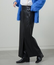 Ray BEAMS | Ray BEAMS / フェイク レザー スリット タイト スカート(スカート)