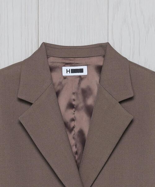 H　BEAUTY&YOUTH UNITED ARROWS（エイチビューティーアンドユースユナイテッドアローズ）の「＜H＞ドスキンショートベスト（ベスト・レディース・モカ/ブラック・S/M）」の6枚目の写真