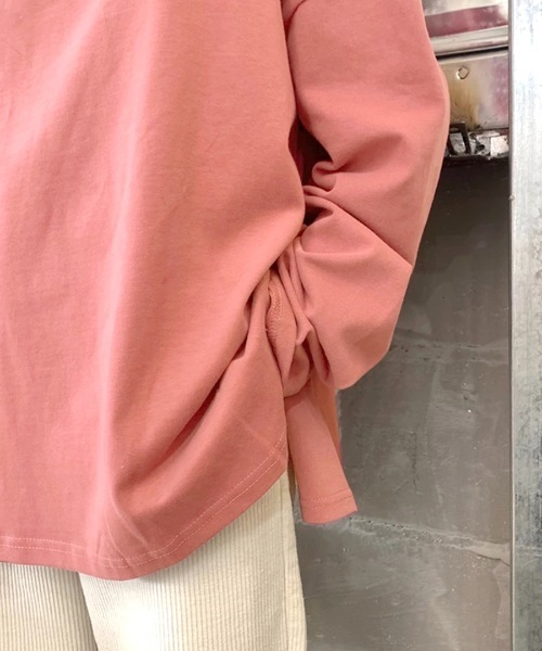 Riff（リフ）の「サイドスリットBIGロンT（Tシャツ/カットソー・レディース・ブラック/ホワイト/ピンク・M/XL/L）」の22枚目の写真