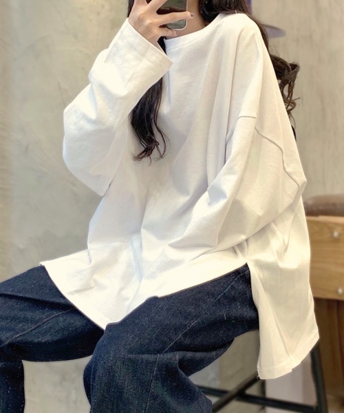 セール】サイドスリットBIGロンT（Tシャツ/カットソー）｜Riff