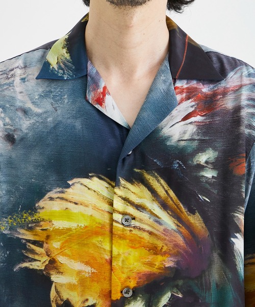 TAAKK/ターク】OIL PAINTING SHIRTS/オイルペインティングシャツ