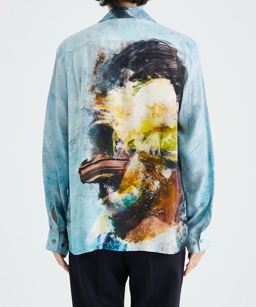 23AW TAAKK OIL PAINTING SHIRTS オイルシャツ TAAKK/ターク】OIL PAINTING SHIRTS/オイルペインティングシャツ