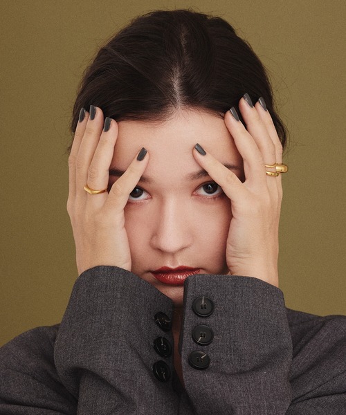 CENE（セネ）の「【CENE】セネ/ナロースクエアリング（リング・レディース・シルバー/ゴールド・#11/#9/#13）」の4枚目の写真