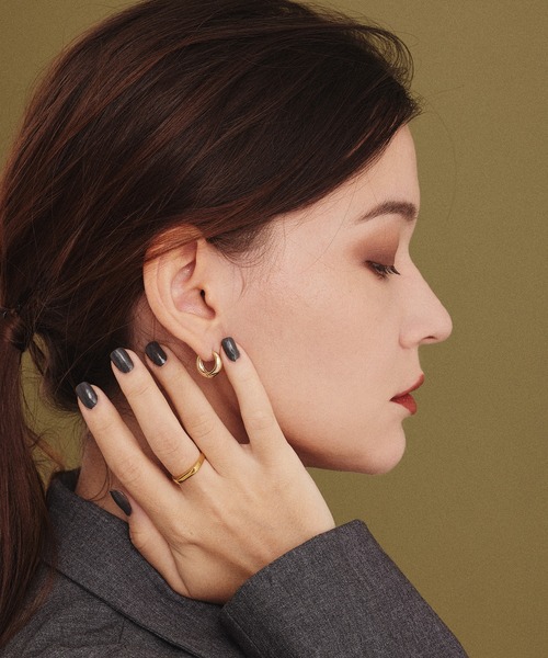 CENE（セネ）の「【CENE】セネ/ナロースクエアリング（リング・レディース・シルバー/ゴールド・#11/#9/#13）」の6枚目の写真