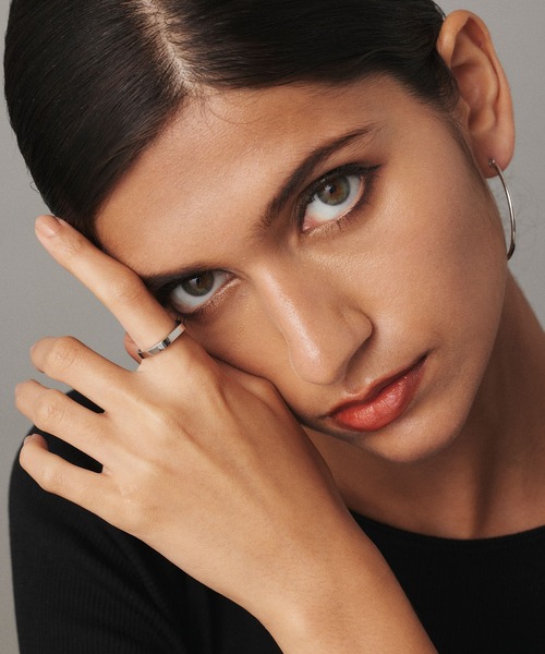 CENE（セネ）の「【CENE】セネ/ナロースクエアリング（リング・レディース・シルバー/ゴールド・#11/#9/#13）」の13枚目の写真