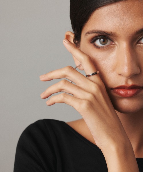 CENE（セネ）の「【CENE】セネ/ナロースクエアリング（リング・レディース・シルバー/ゴールド・#11/#9/#13）」の10枚目の写真