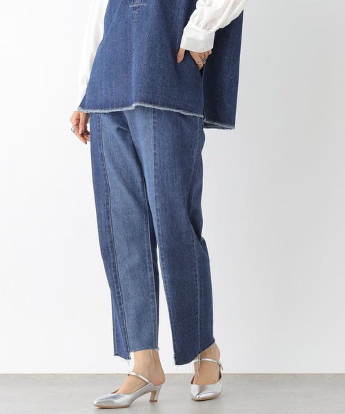 LEPSIM（レプシィム）の「パッチワークデニムパンツ　908845（デニムパンツ・レディース・ブルー/ブラック・MEDIUM/LARGE）」の8枚目の写真