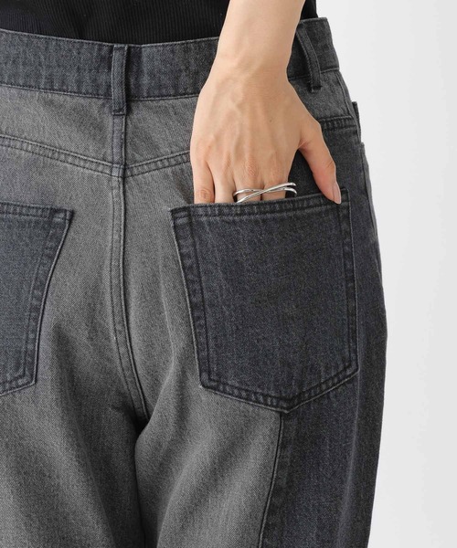 LEPSIM（レプシィム）の「パッチワークデニムパンツ　908845（デニムパンツ・レディース・ブルー/ブラック・MEDIUM/LARGE）」の18枚目の写真