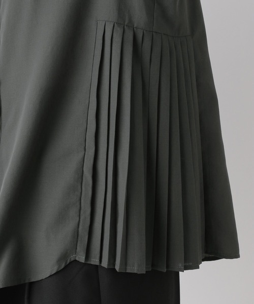 LEPSIM（レプシィム）の「サイドプリーツブラウス　973056（シャツ/ブラウス・レディース・ブルー/オフホワイト/チャコールグレー・FREE）」の21枚目の写真