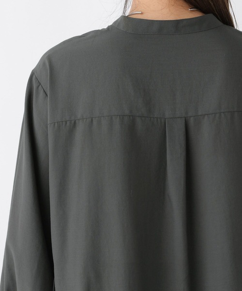 LEPSIM（レプシィム）の「サイドプリーツブラウス　973056（シャツ/ブラウス・レディース・ブルー/オフホワイト/チャコールグレー・FREE）」の22枚目の写真