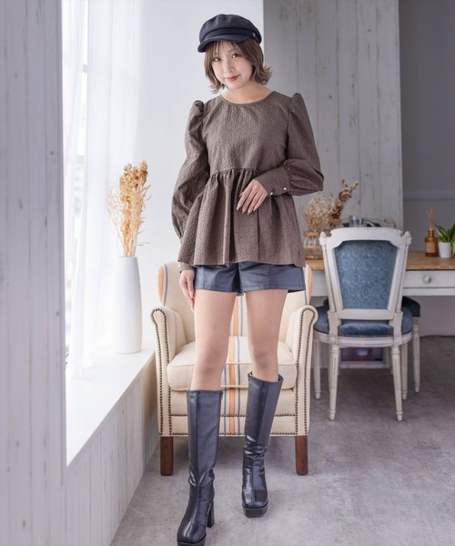 clear（クリア）の「フェルトキャスケット（キャスケット・レディース・ブラック/アイボリー・F）」の6枚目の写真