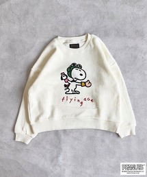 【PEANUTS】スヌーピー/ウラケトレーナー(80~150cm)