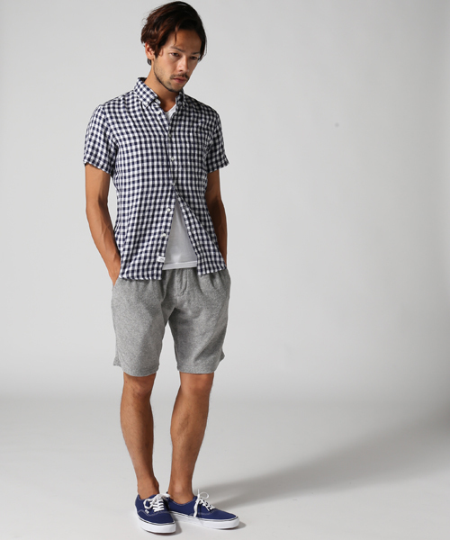 JOURNAL STANDARD relume(ジャーナルスタンダード レリューム)の「S/S リネンボタンダウンシャツ##(シャツ/ブラウス・メンズ・ホワイト/ブラック系その他/ブラックミックス/ネイビー/コバルトブルー/クリアブルー・MEDIUM/LARGE/SMALL)」の21枚目の写真