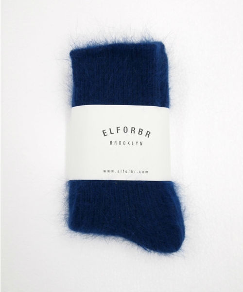 ELFORBR（エルフォーブル）の「アンゴラソックス（ソックス/靴下・レディース・ホワイト/グレー/ブラウン/ネイビー・FREE）」の4枚目の写真