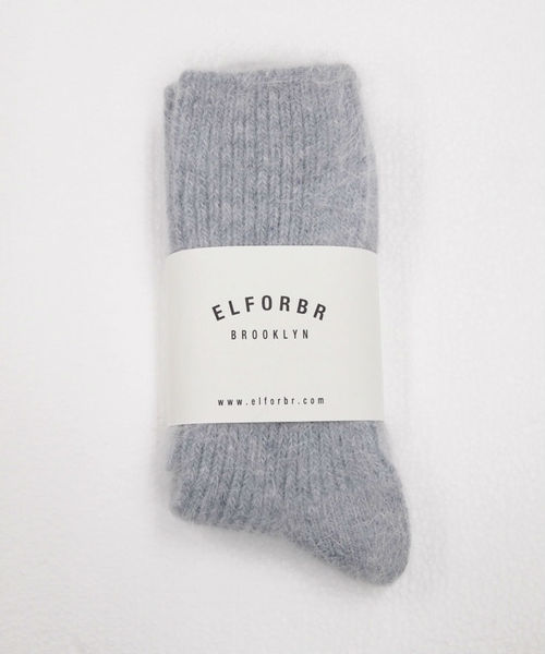 ELFORBR（エルフォーブル）の「アンゴラソックス（ソックス/靴下・レディース・ホワイト/グレー/ブラウン/ネイビー・FREE）」の2枚目の写真