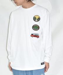 DOUBLE STEAL | 3ワッペン 長袖Tシャツ(Tシャツ/カットソー)