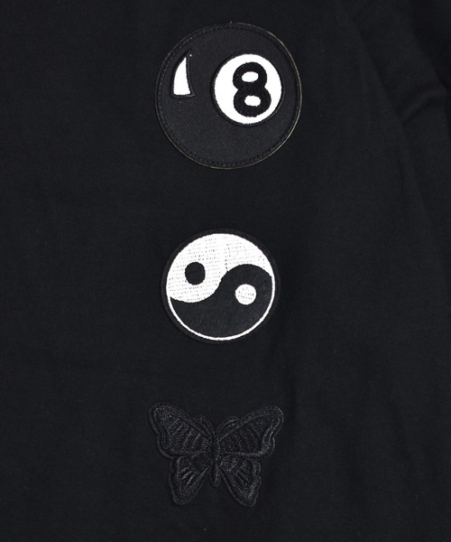DOUBLE STEAL(ダブルスティール)の「3ワッペン 長袖Tシャツ(Tシャツ/カットソー・メンズ・ホワイト/ライトブラウン/ブラック系その他・LARGE/X-LARGE/MEDIUM)」の8枚目の写真