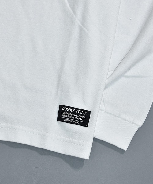 DOUBLE STEAL(ダブルスティール)の「3ワッペン 長袖Tシャツ(Tシャツ/カットソー・メンズ・ホワイト/ライトブラウン/ブラック系その他・LARGE/X-LARGE/MEDIUM)」の9枚目の写真