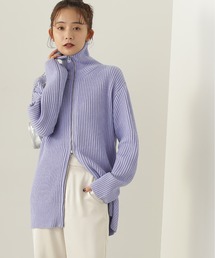 N.(N. Natural Beauty Basic) | ◆逆開ジップ畦カーディガン(カーディガン/ボレロ)