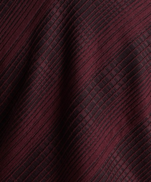 HIDEAWAYS NICOLE（ハイダウェイニコル）の「ブリスターチェックＪＱＶネックプルオーバー（Tシャツ/カットソー・メンズ・ブラック×ホワイト/ホワイト×ライトグレー/ホワイト×ブラック/ボルドー・LARGE/MEDIUM/X-LARGE）」の12枚目の写真