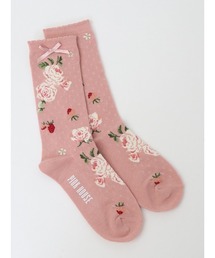 PINK HOUSE | Berry Rose柄ソックス(ソックス/靴下)