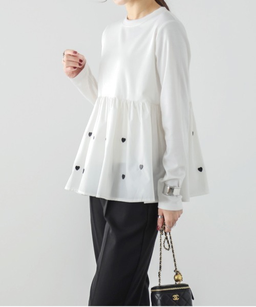 SUGAR BISKET（シュガービスケット）の「ペプラムカットソー（Tシャツ/カットソー・レディース・ブラック/ホワイト・フリー）」の11枚目の写真