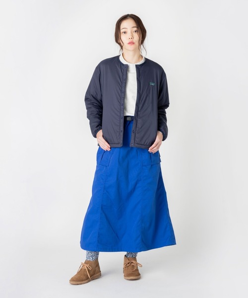 L.L.Bean(エルエルビーン)の「【JAPAN EDITION】ハリントン・ストレッチ・クルーネック・ジャケット(ナイロンジャケット・レディース・グレイッシュベージュ/グリーン/ダークネイビー/ネイビー/チャコール・MEDIUM)」の9枚目の写真