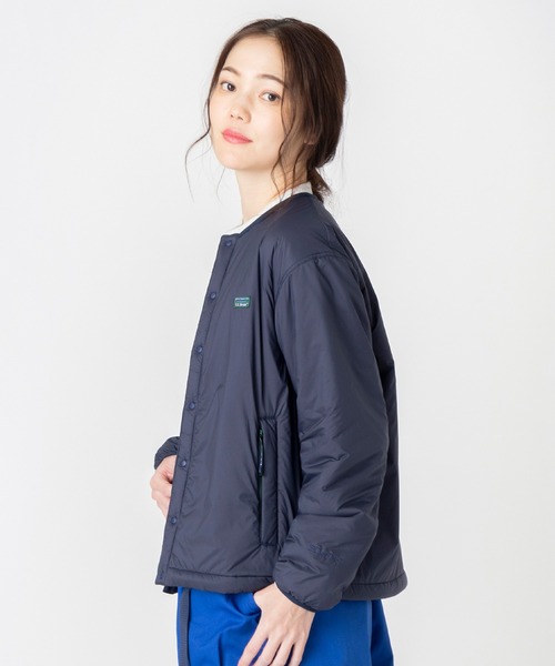L.L.Bean(エルエルビーン)の「【JAPAN EDITION】ハリントン・ストレッチ・クルーネック・ジャケット(ナイロンジャケット・レディース・グレイッシュベージュ/グリーン/ダークネイビー/ネイビー/チャコール・MEDIUM)」の7枚目の写真