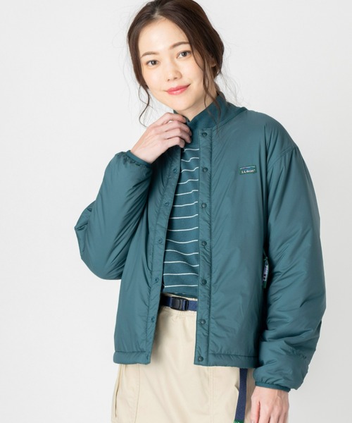 L.L.Bean(エルエルビーン)の「【JAPAN EDITION】ハリントン・ストレッチ・クルーネック・ジャケット(ナイロンジャケット・レディース・グレイッシュベージュ/グリーン/ダークネイビー/ネイビー/チャコール・MEDIUM)」の19枚目の写真