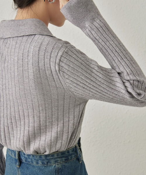 MAISON DE THERESE（メゾン ド テレーズ）の「ボタン付きカーディガン（カーディガン/ボレロ・レディース・モカ/グレー/アイボリー/ブラック・FREE）」の16枚目の写真