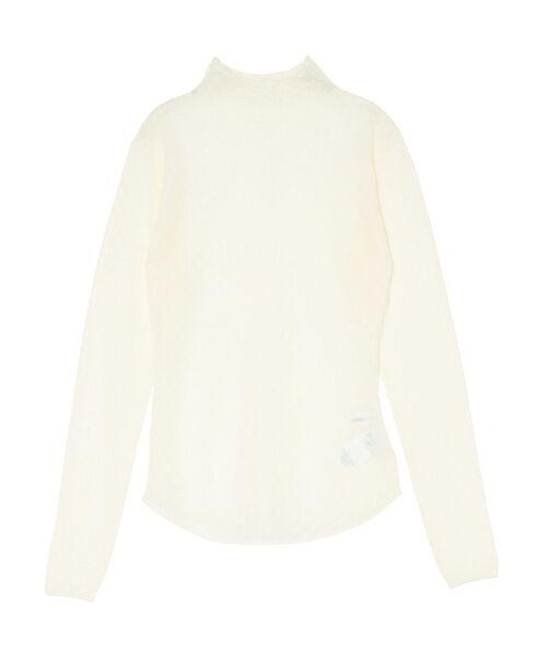 LAGUNAMOON（ラグナムーン）の「シアーブロックチェックニットプルオーバー（Tシャツ/カットソー・レディース・アイボリー/ブラック/ブラウン・FREE）」の2枚目の写真