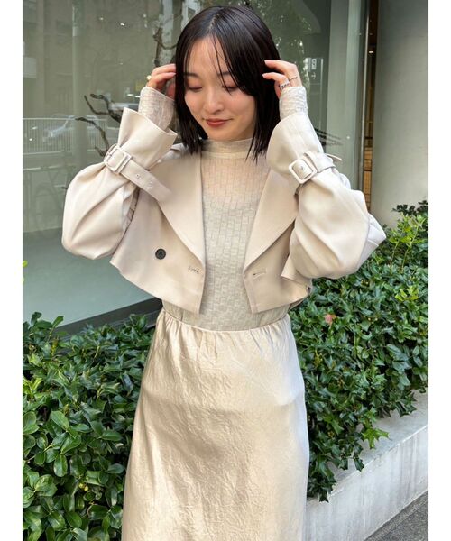 LAGUNAMOON（ラグナムーン）の「シアーブロックチェックニットプルオーバー（Tシャツ/カットソー・レディース・アイボリー/ブラック/ブラウン・FREE）」の7枚目の写真