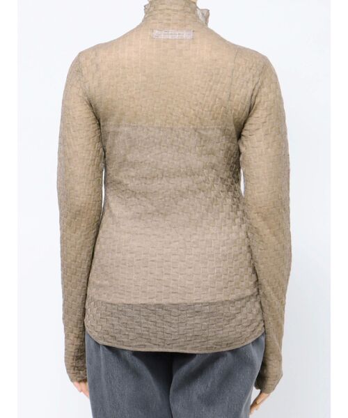 LAGUNAMOON（ラグナムーン）の「シアーブロックチェックニットプルオーバー（Tシャツ/カットソー・レディース・アイボリー/ブラック/ブラウン・FREE）」の10枚目の写真