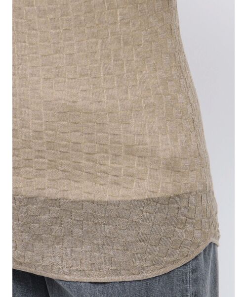 LAGUNAMOON（ラグナムーン）の「シアーブロックチェックニットプルオーバー（Tシャツ/カットソー・レディース・アイボリー/ブラック/ブラウン・FREE）」の13枚目の写真