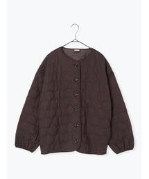 TSUHARU by Samansa Mos2 | ドット刺繍キルティングジャケット(ノーカラージャケット)