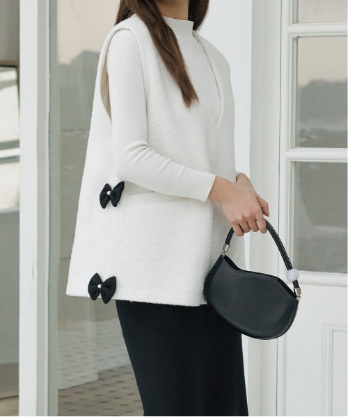 セール】ラシャVネックノースリーブベスト（チェスターコート