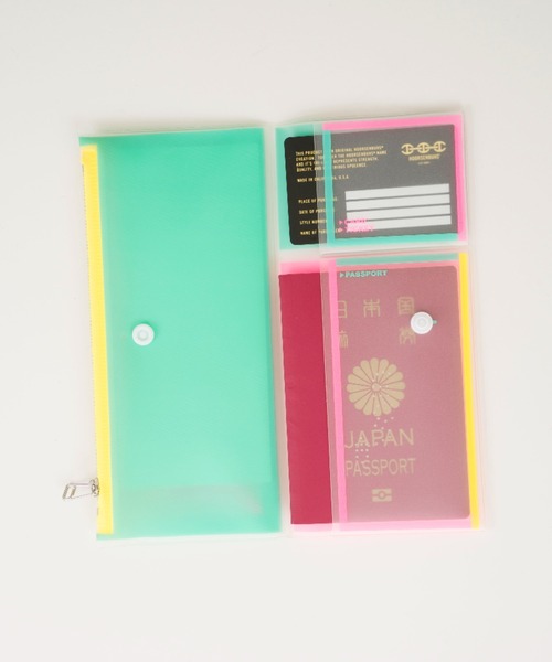 lightree（ライツリー）の「【lightree/ライツリー】トラベルウォレット　パスポートケース　TRAVEL WALLET（パスポートケース・レディース・オレンジ/グリーン・FREE）」の10枚目の写真