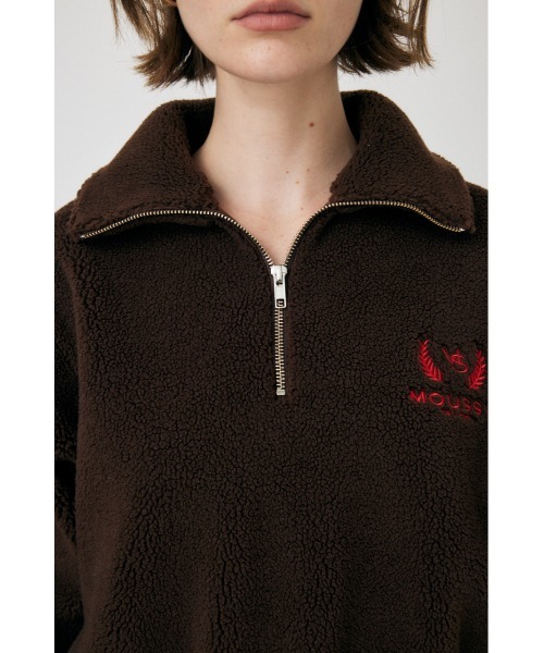 FLEECE ZIP プルオーバー moussy FLEECE ZIP プルオーバー - メルカリ