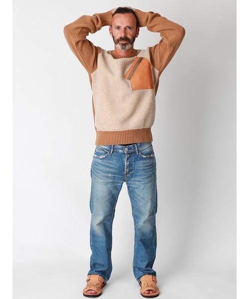 TMT（ティーエムティー）の「グリズリー ボア ニットセーター（ニット/セーター・メンズ・キャメル・LARGE/MEDIUM）」の3枚目の写真