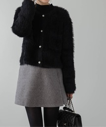 シャギーニットカーディガン